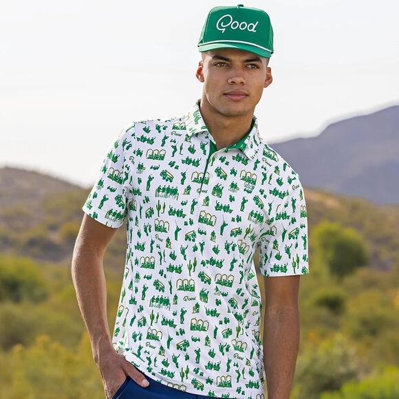 Good good Other - Good Good 16th hole polo green golf shirt sz 2XL $75 new MT84